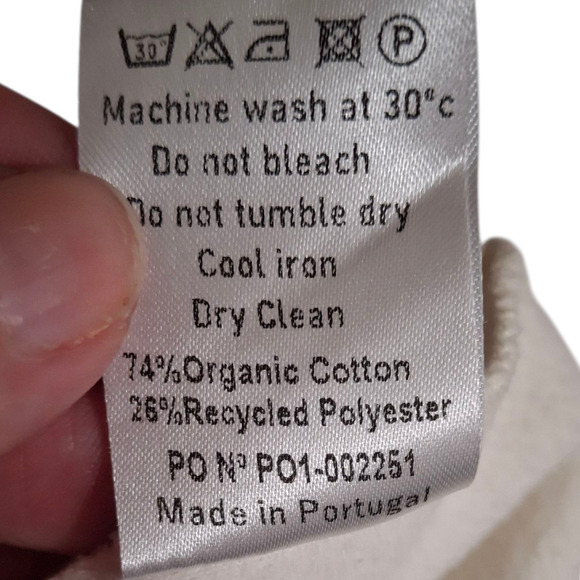 66° North Iceland Logn White Sweatshirt Women's XL 1/4 Zip Fleece Lined  XS - Picture 7 of 7